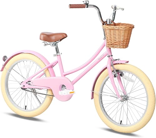 Glerc Little Molly - Bicicleta con cesta para niñas de 2 a 12 años, 12, 14, 16, 20 pulgadas, con cesta y ruedas de entrenamiento, varios colores