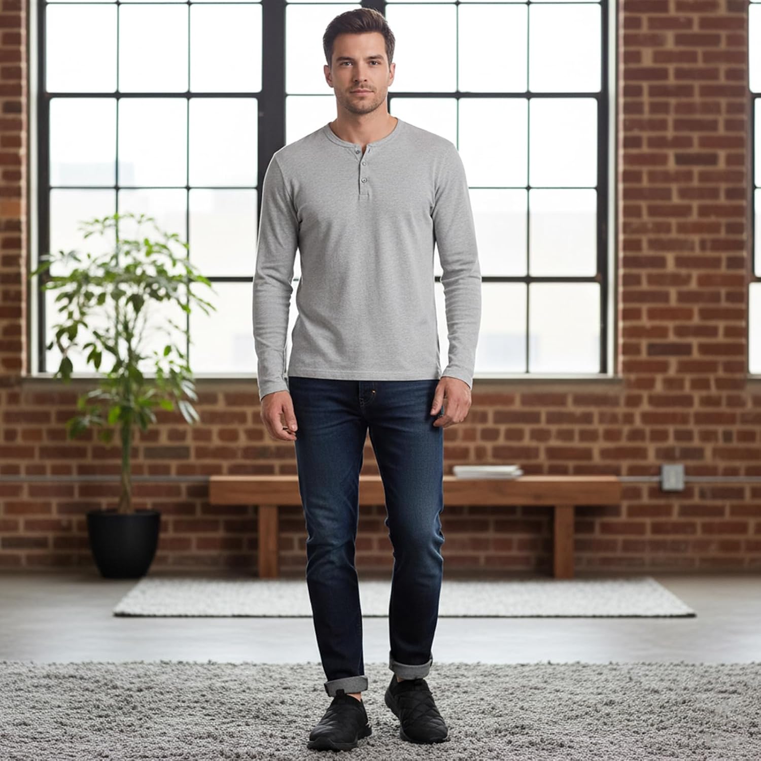 OOW Slippers for Men with Memory Foam House Shoes Lightweight Plush Slip on Garden Loafer Slippers Indoor Outdoor - Image 6