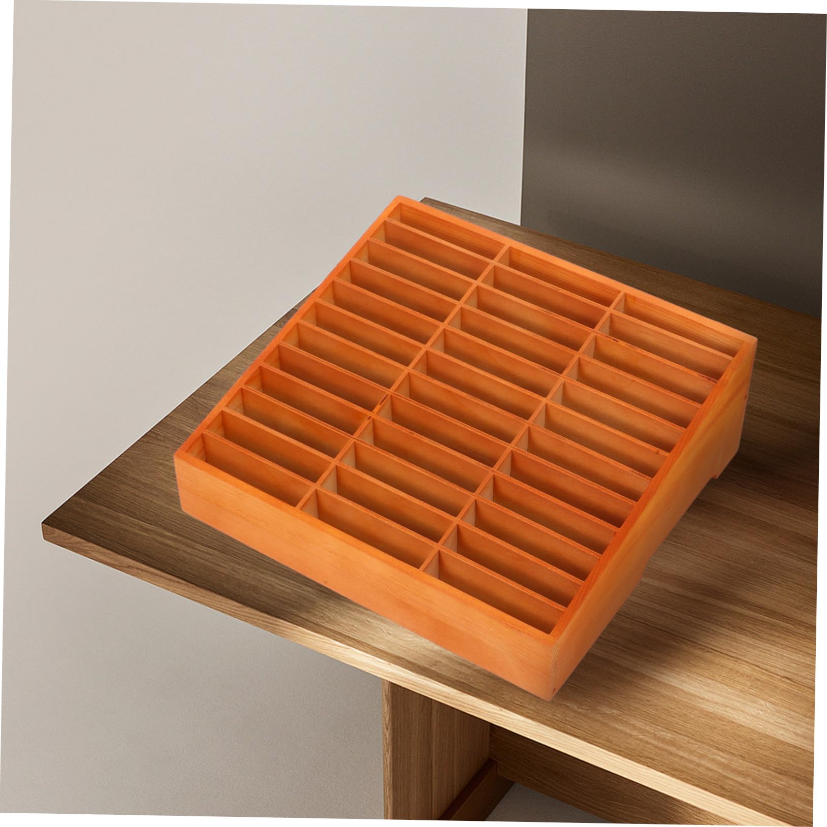 Scatola Porta Cellulari in Legno da Scrivania Scomparti Multipli | Organizer Desktop per Telefoni e Forniture, per Tavoli Riunione, Design Multicomparto per Ridurre Disordine