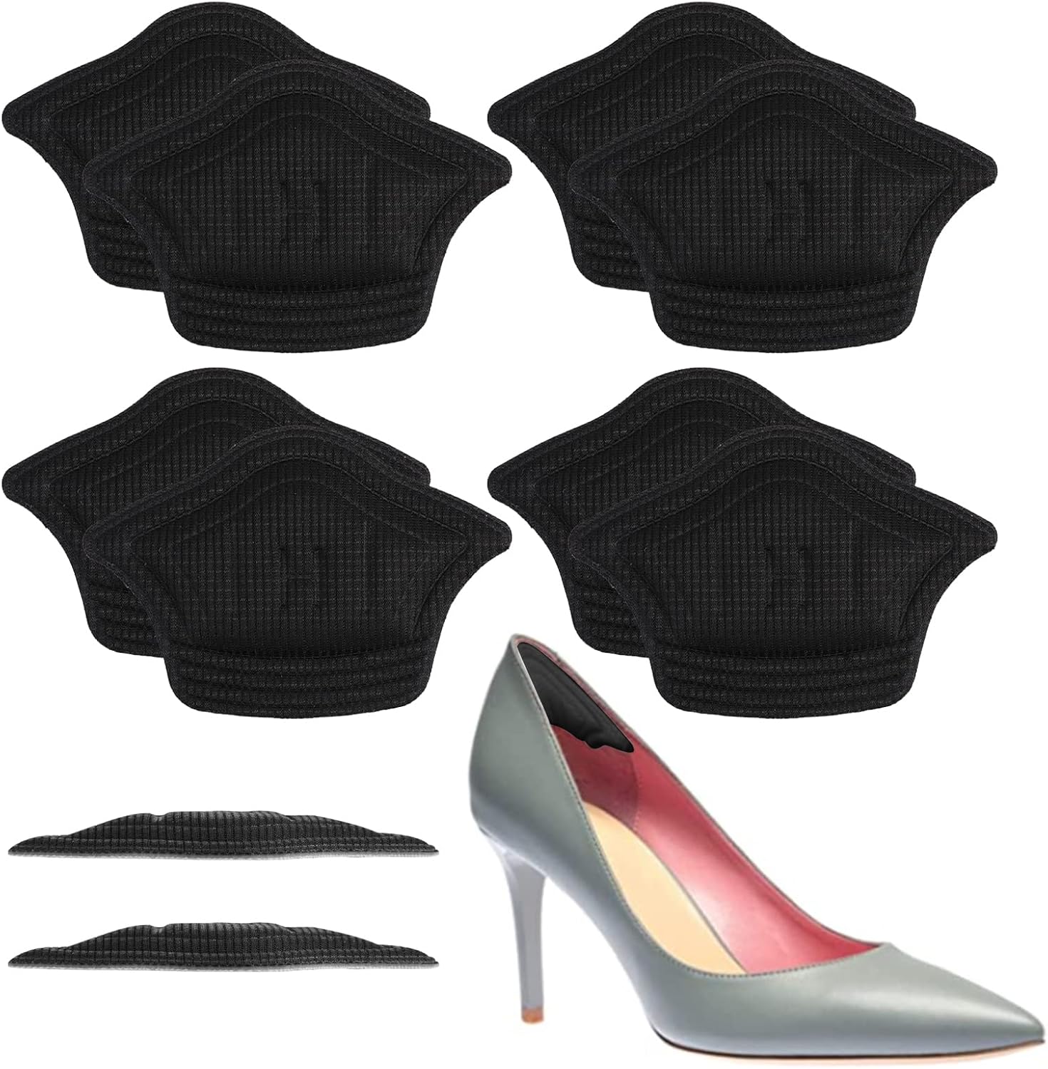 Yolev 4Pairs SelfAdhesive Shoe Inserts Liners for Men and Women, Heel