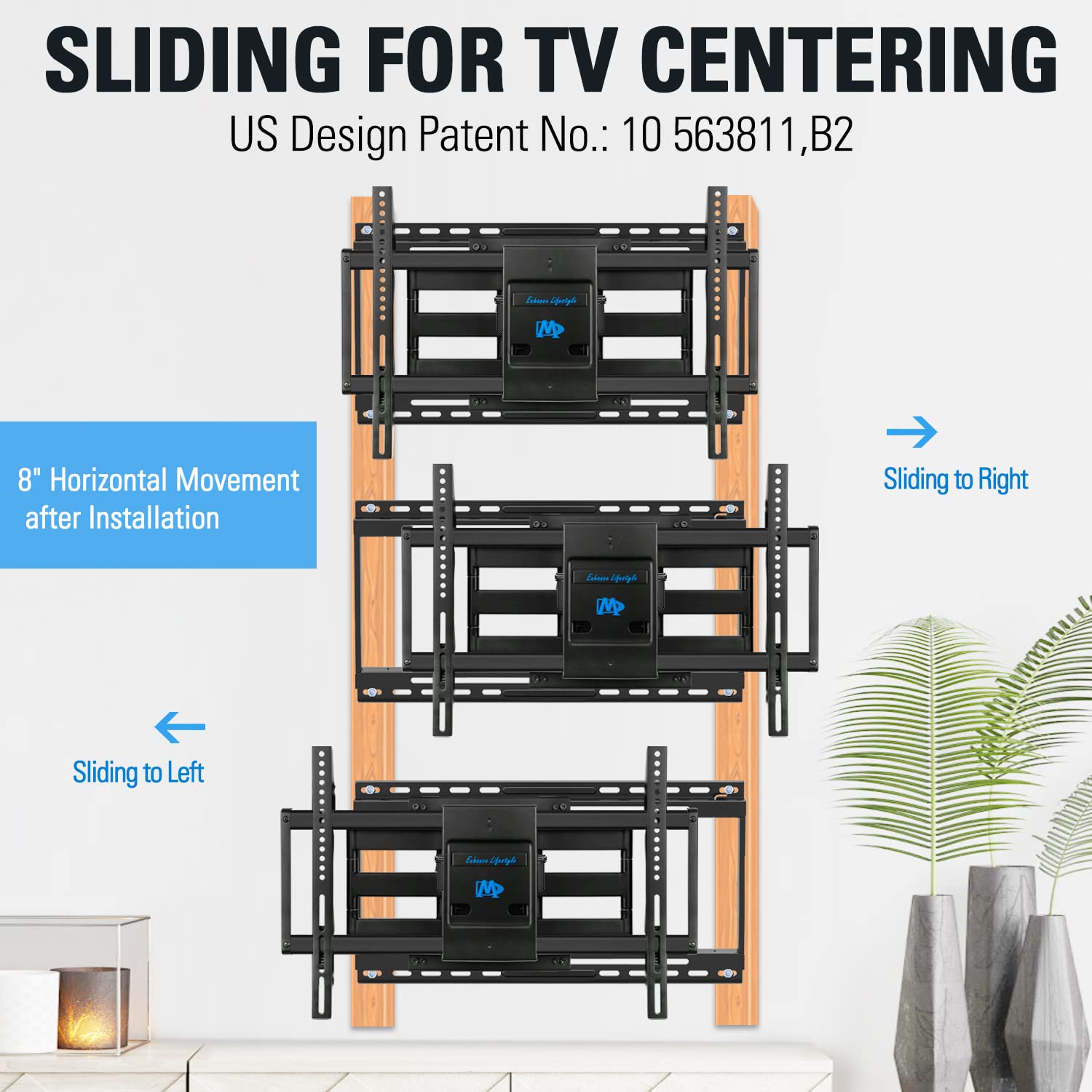 Mounting Dream TV Wall Mount with Sliding Design for Most 4270" TV
