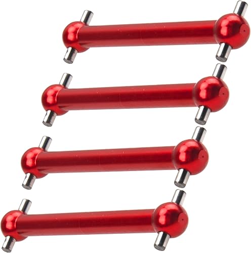 Miniatura 8 de Paquete de 4 ejes de transmisión CVD de aleación de aluminio Vgoohobby compatible con Tamiya TT02B TT-02B 110 RC Car Upgrades Parts (azul)