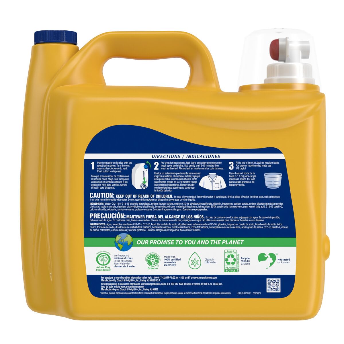 Arm & Hammer オキシクリーン配合 強力シミ取り 液体洗剤 2本セット Amazon | アームアンドハンマープラス オキシクリーン 液体洗濯洗剤
