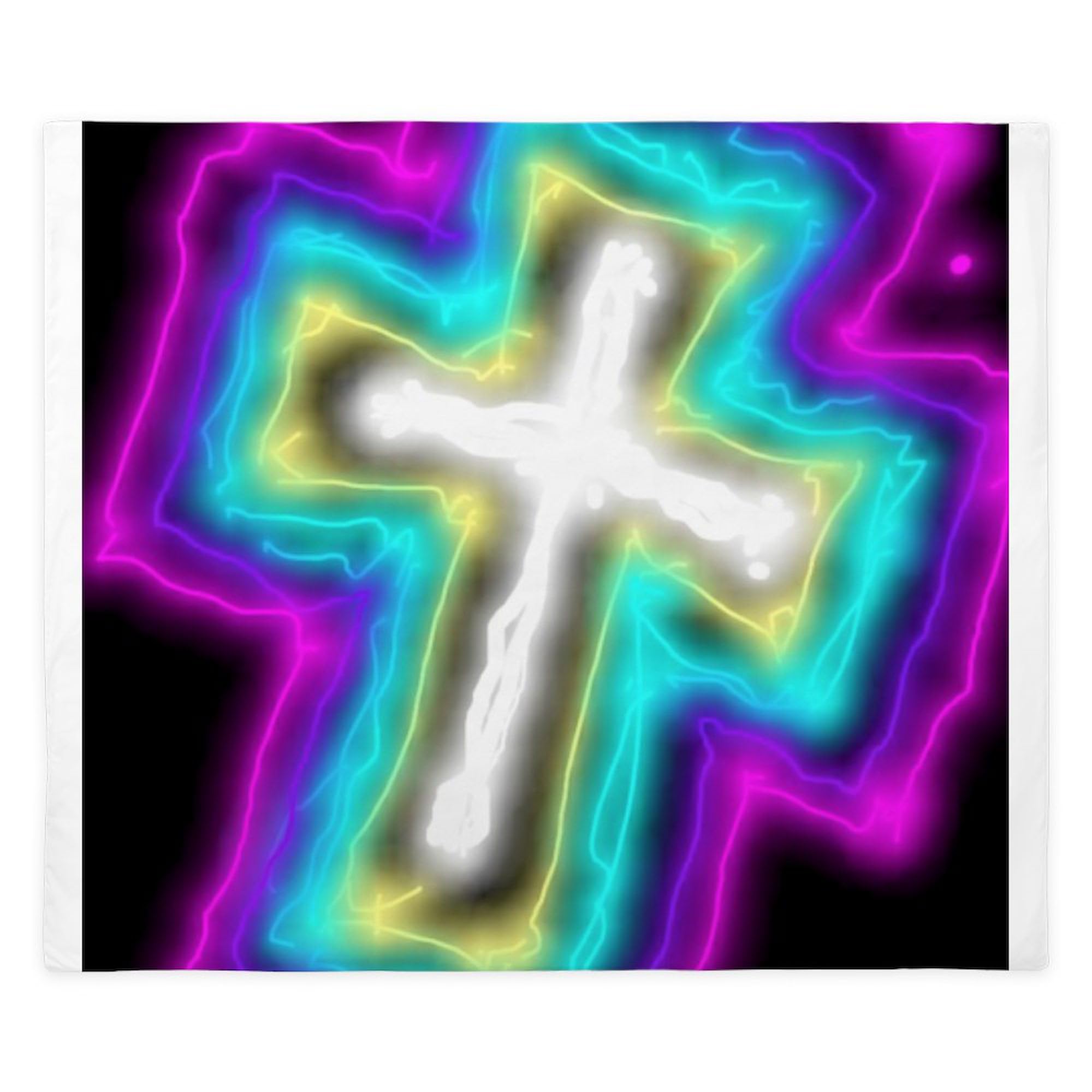 CafePress Electrifying Cross King Duvet Cover, Printed Comforter Cover, Unique Bedding