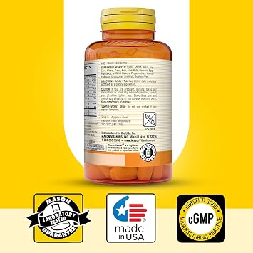 MASON NATURAL Ear Health Plus Support with B Vitamins, 50 Day Supply