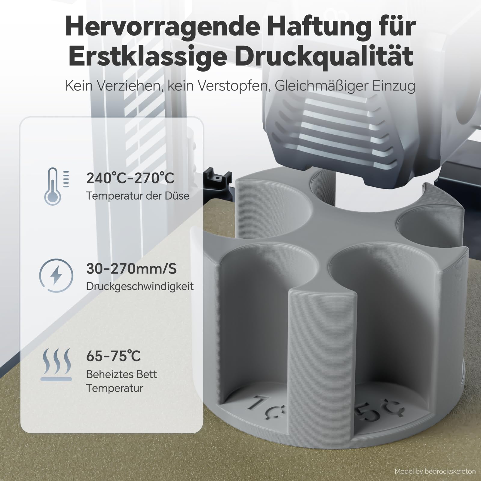 DEEPLEE Filament PETG czarny, biały, czerwony, niebieski 4 kg 1,75 do drukarek 3D | Wysoka wytrzymałość, dokładność wymiarowa +/- 0,02 mm, 4 szpule PETG Filament