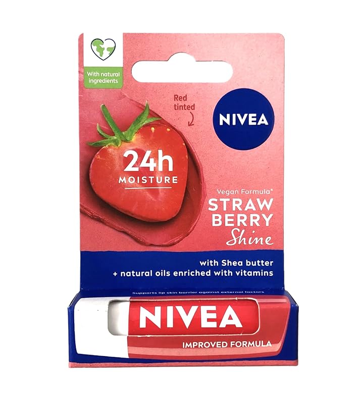 Bálsamo labial NIVEA Fruity Shine Strawberry, 4,8 g