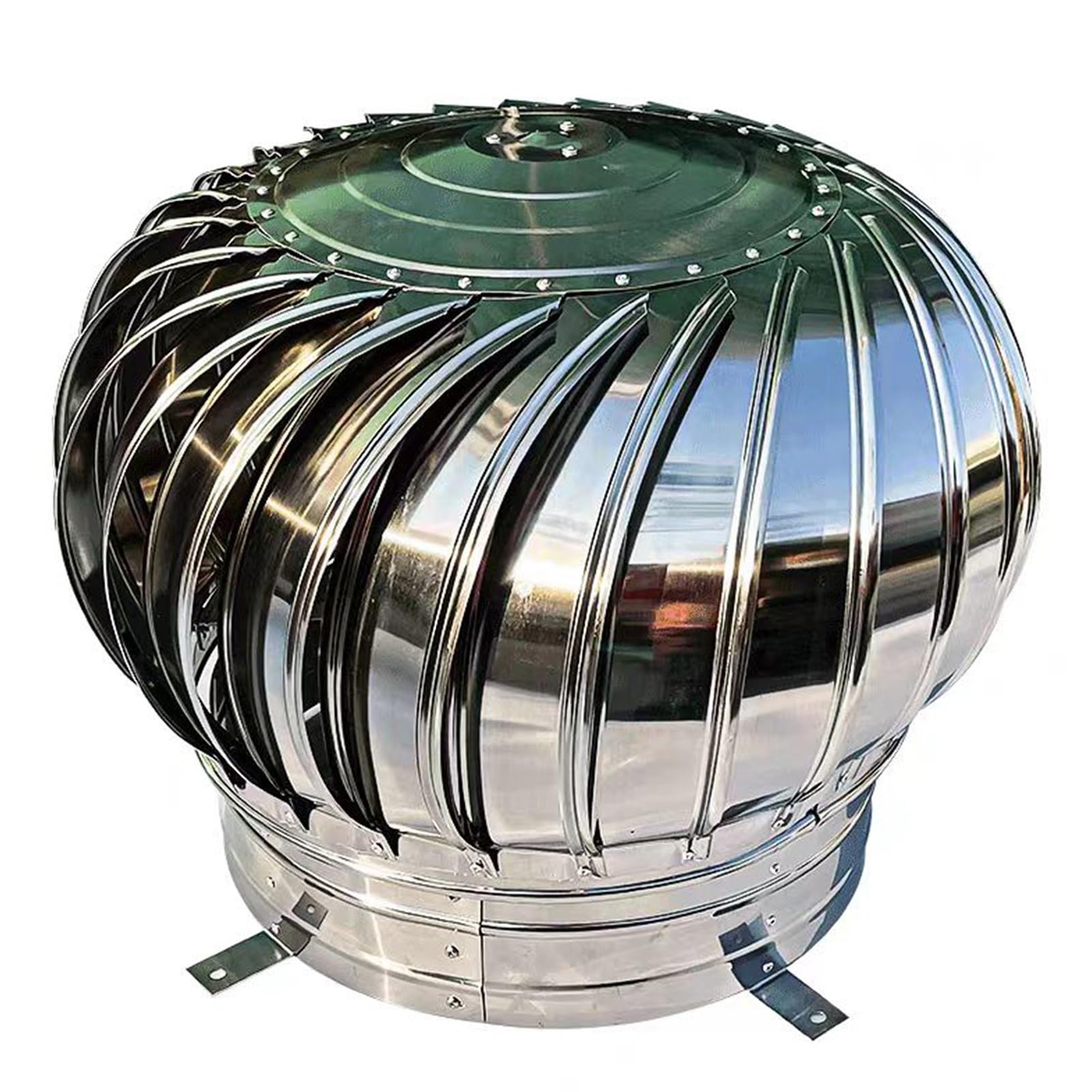 Comignolo, sfiato per Tetto Tondo, in Acciaio Inox, Facile da installare, per sfiato di Scarico sul Tetto, per Isolamento Esterno (Dimensioni: 160 mm/6,3 Pollici)