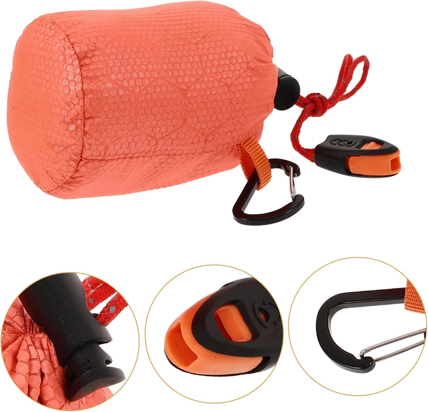 Mikikit Emergency Sleeping Bag Thermal Reflective Film Compression Sack Multipurpose Camping Supplies Adult