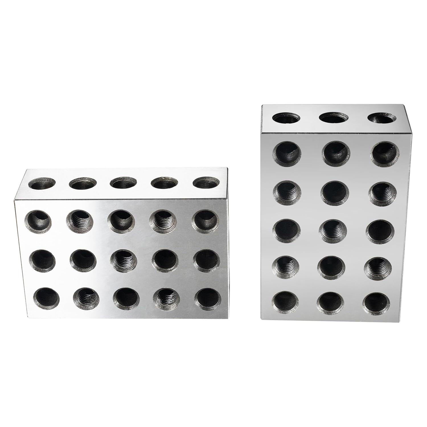 HFS (R) 1 Pair 234 Blocks 2-3-4 Ultra Precision .0003 Hardened Steel with 23 Holes