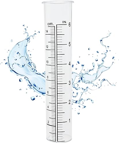 Miniatura 10 de Lueudu Tubo de repuesto para medidor de lluvia de plástico de 7 pulgadas, 8.25 x 2.25 x 1.75 pulgadas, resistencia al frío, resistencia a grietas