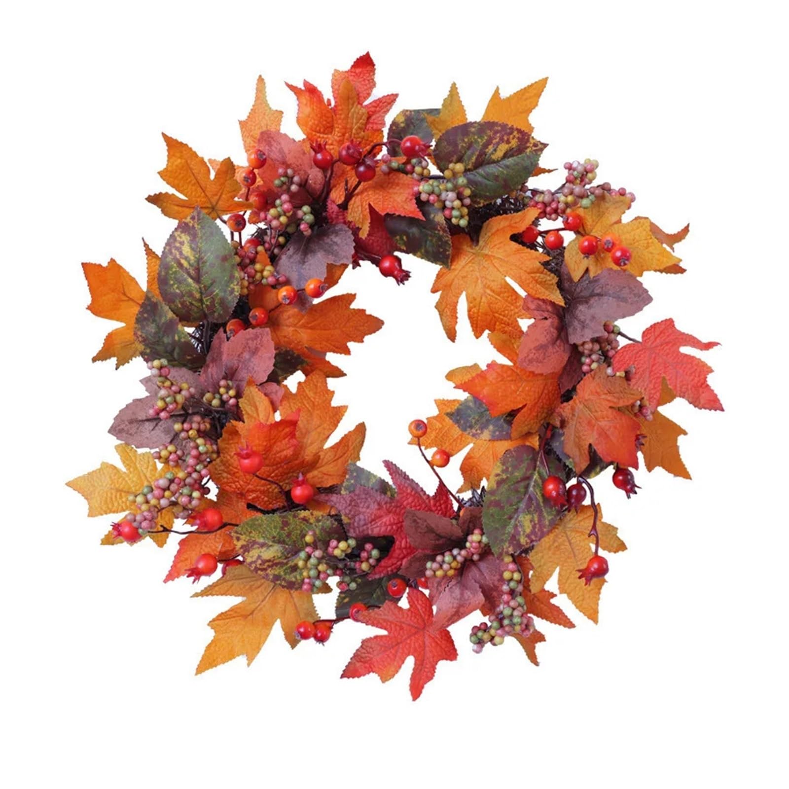 Luysgbxr Black Blue Wreaths Wreaths For Front Door Autumn Wreath For Home Porch Decor Farmhouse Pumpkin Garlands Halloween Harvest Decorations