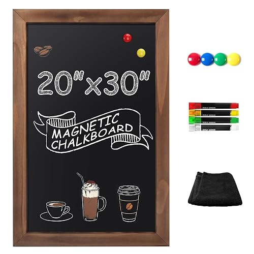 SELEAD Magnetic Chalkboard Words Sign - 20" x 30", Brown