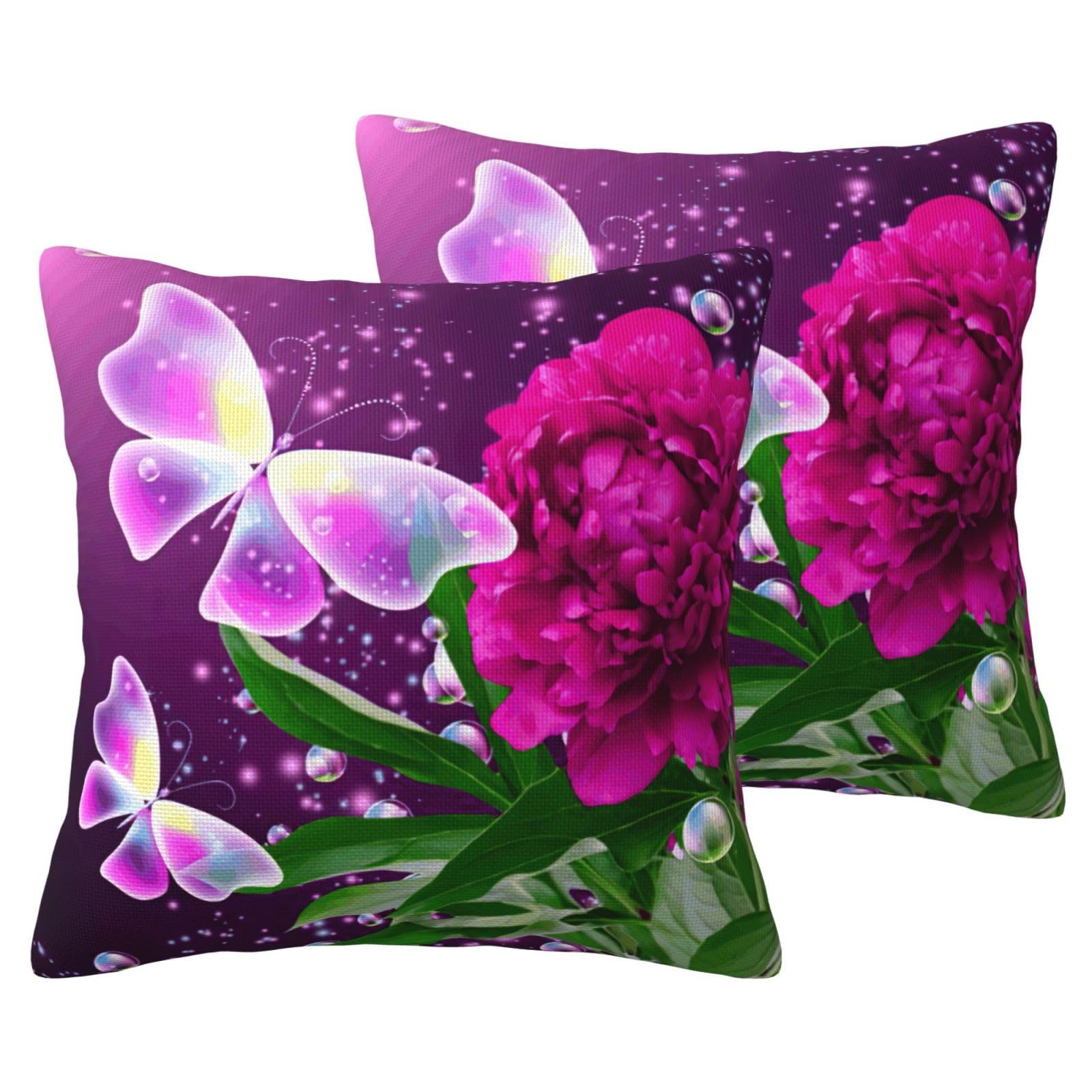 Belles housses de coussin décoratives violettes EdWal pour le salon ou la chambre