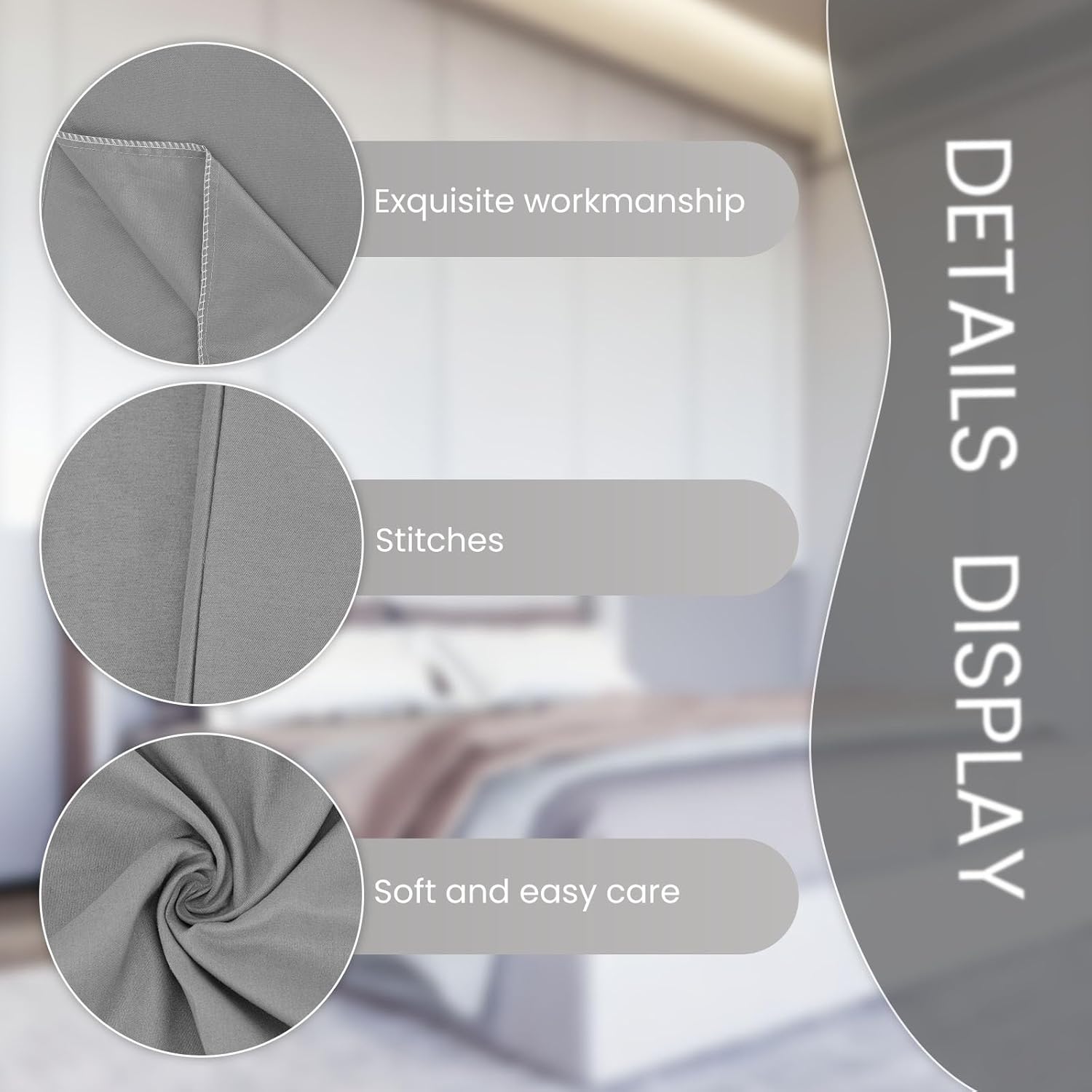 EVOLIVE Ultra Soft Microfiber Body Pillow Cover/Pillowcases 21"x54" with Hidden Zipper Closure (21"x54" Body Pillow Cover, Charcoal Grey) 6