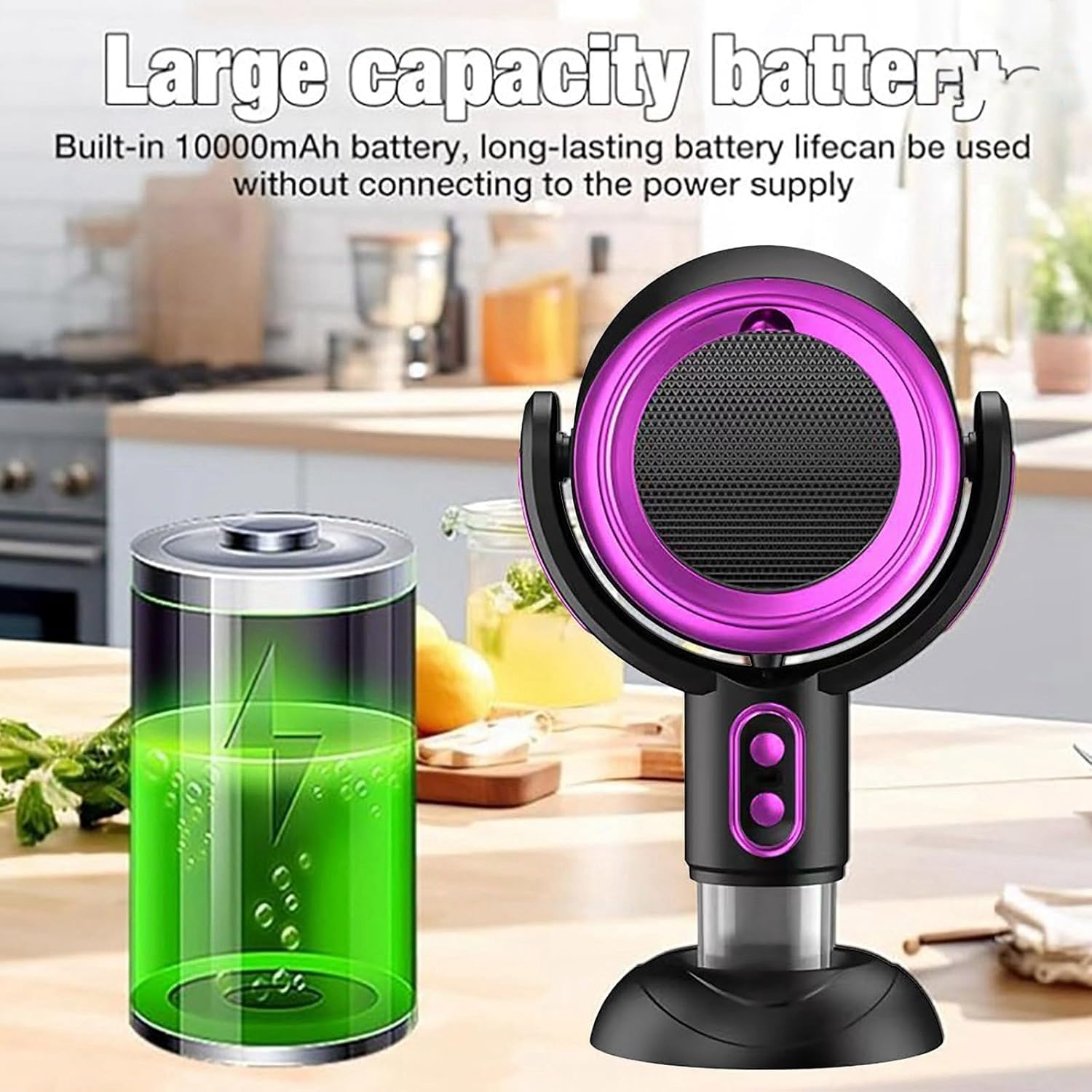 Smoke Fan Purifier, Household Small Desktop Range Hood, Smoke Eliminator for Home, Mini Fan Range Hood,Portable Smoke Air Purifier Fan (PP+5PC Smoke filter, Charging)