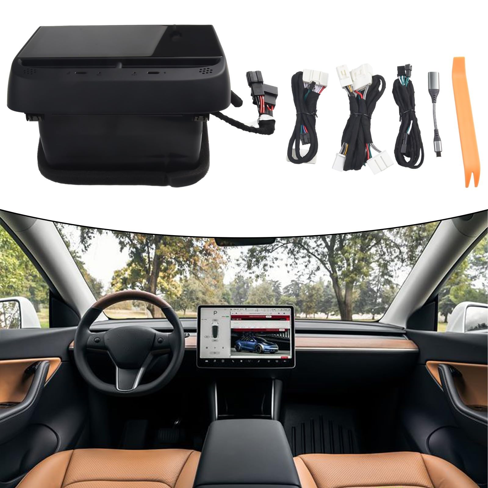 Écran tactile multifonction pour Tesla Model 3/Y avec commandes améliorées pour plus de confort