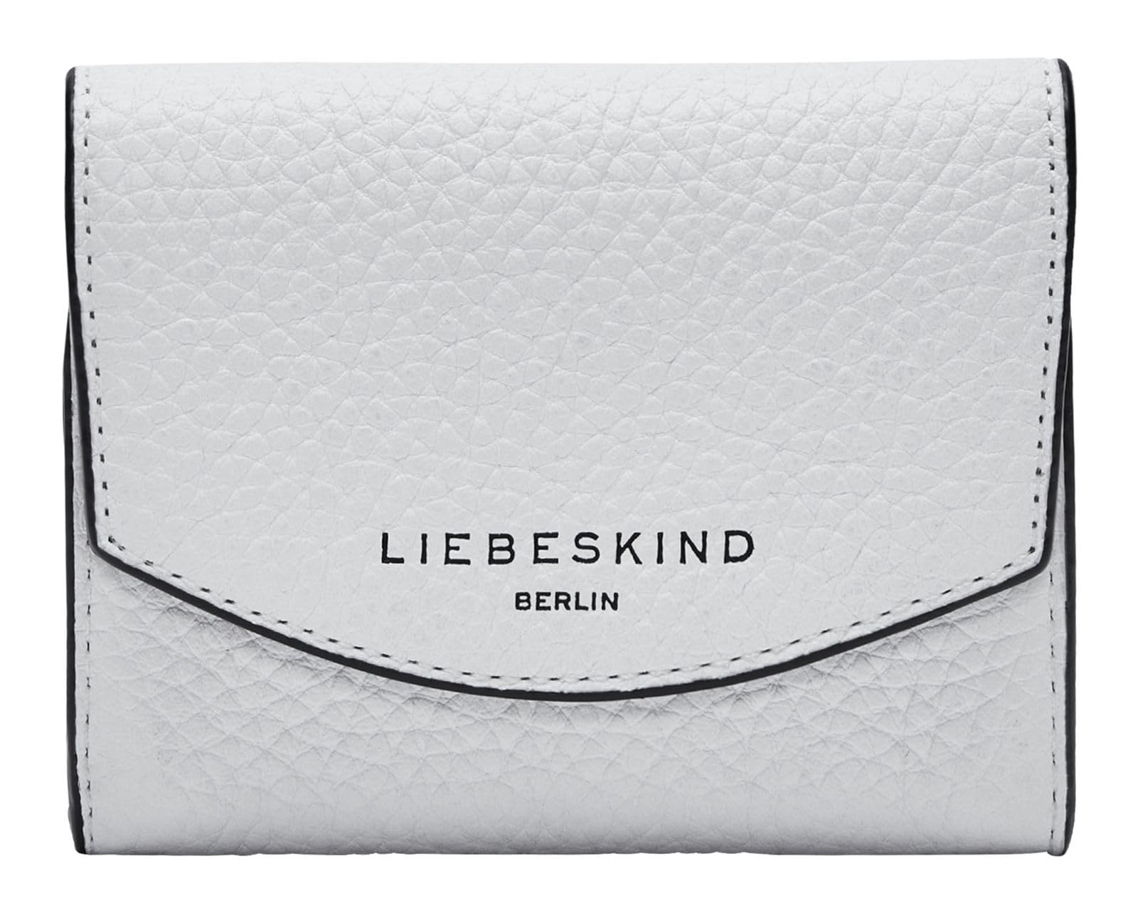 LIEBESKIND Berlin Leather Purse Alessa 3 Pebble Louisa Wallet Cream White Creme-White
