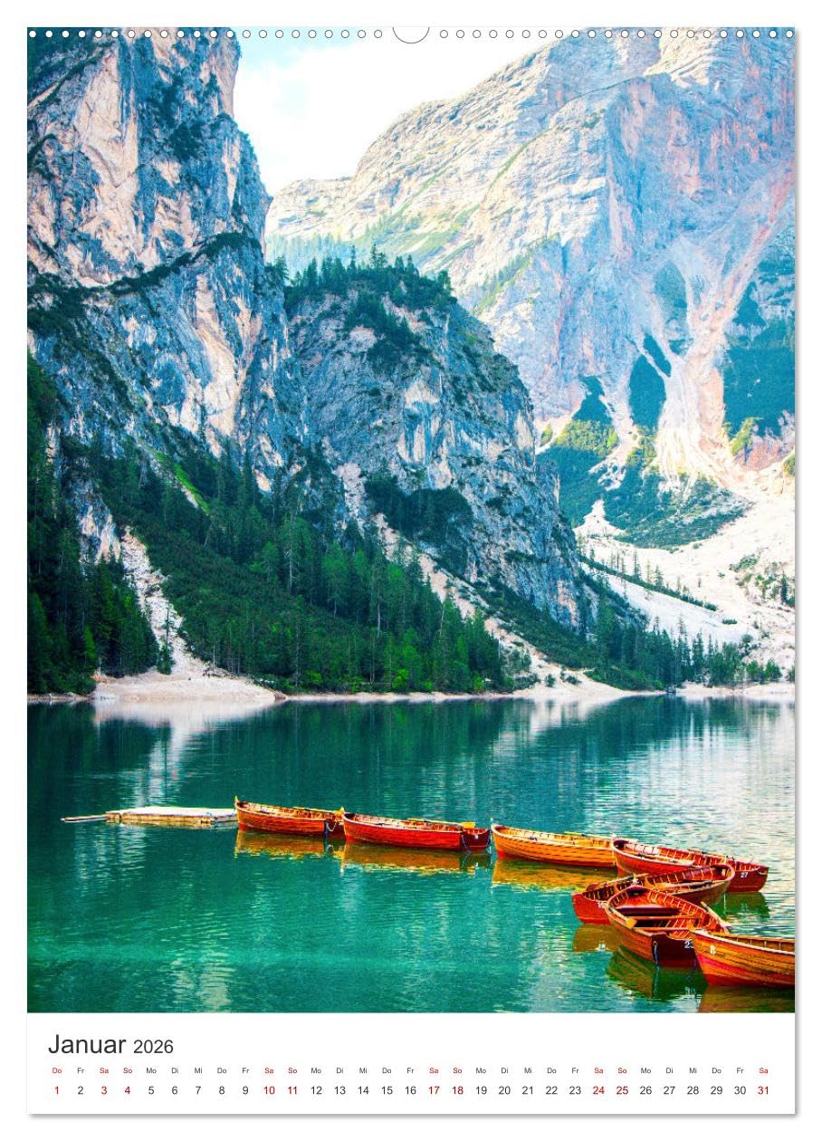 Farbenfrohes Italien (hochwertiger Premium Wandkalender 2026 DIN A2 hoch), Kunstdruck in Hochglanz: Bella, bella Italia! (CALVENDO Orte)