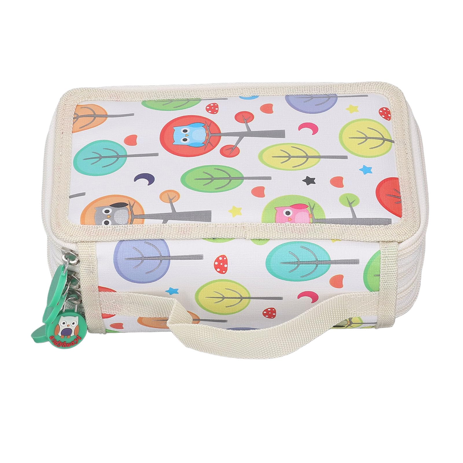 Wakects Astuccio Colorato Astuccio Grande in Pelle PU Portapenne Pieghevole di Grande capacità con Cerniera e Design a Forma di Cartone Animato per Artisti Studenti Conservazione di Disegni in Aula