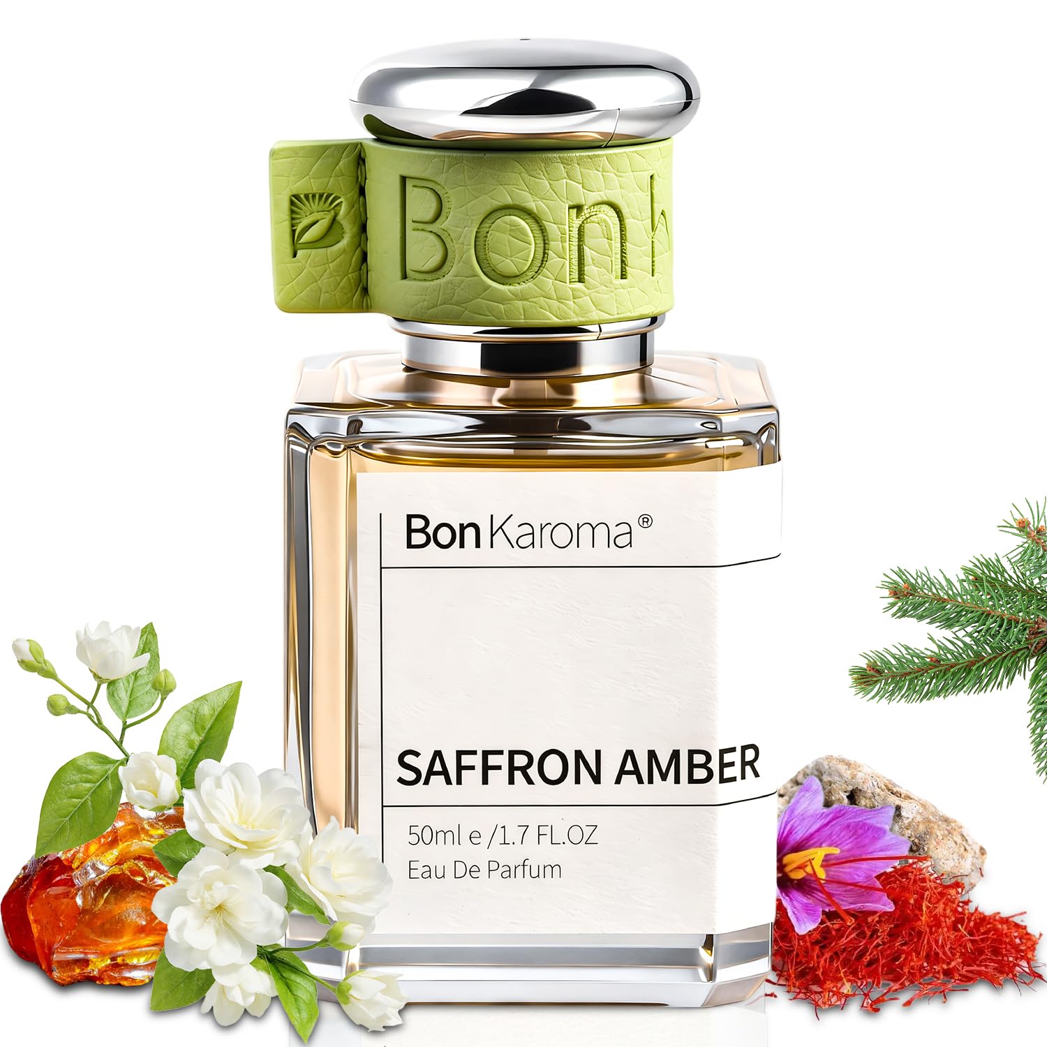 SAFFRON AMBER - Eau de Parfum - Perfume Luxury - Woody Note - Long-Lasting Fragrance for Unisex, 1.7 Ounce / 50ml (Pack of 1), Everyday Fragrance, Birthday and Holiday Gifts