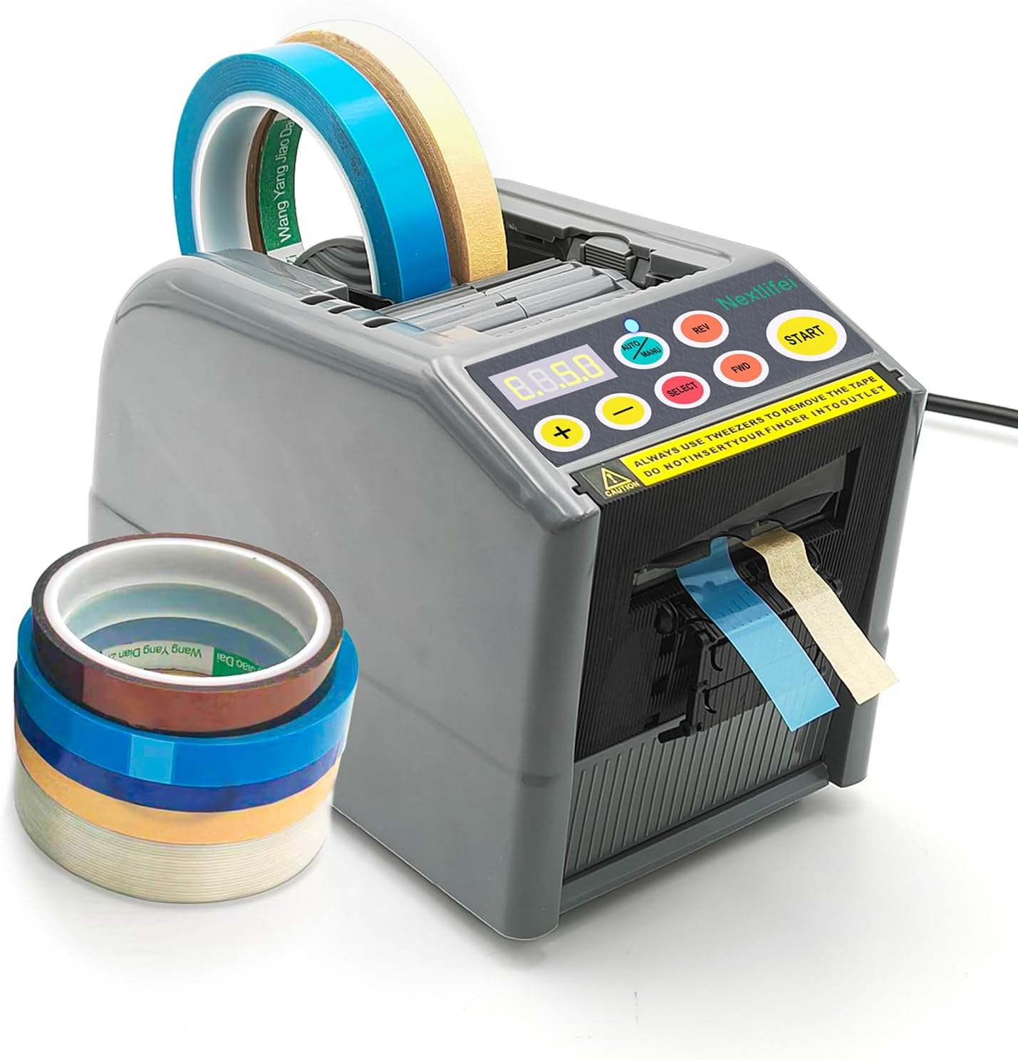 Automatic Ribbon Cutting Machine,2025 Upgraded Automatic Tape Ribbon Dispenser,Intelligent Auto Tape Cutter,Commercial Grade Tape Cutting Machine for Gift Wrapping,Home Use,Warehouse