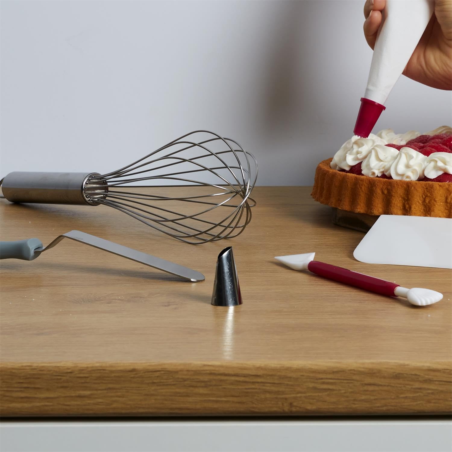 Kit complet de décoration de gâteau - 44 pièces - Avec mallette de rangement - Accessoires pour gâteau - Douilles à douille - Set de gâteau - Pâtisserie - Décoration de gâteau - Décoration de gâteau -