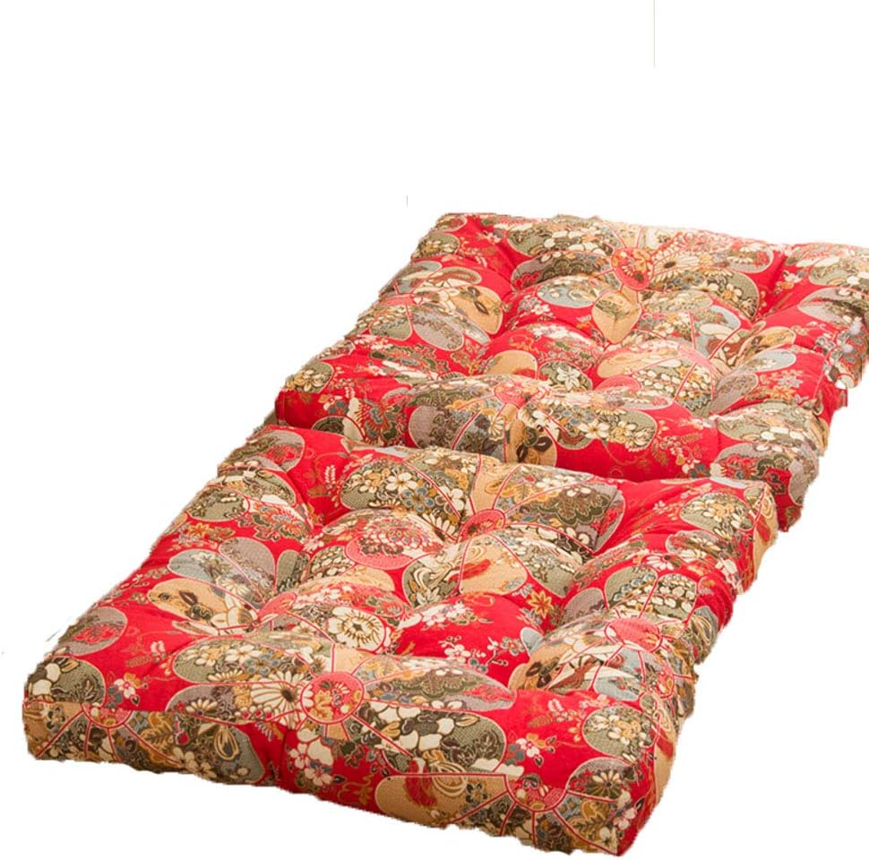 JIND Thickened Square Soft Seat Cushion,double-sided Chair Pad,cotton And Linen Chair Cushion For Office Wheelchairs Kitchen Chairs,set Of 2.-c 55 * 55cm(22x22inch)