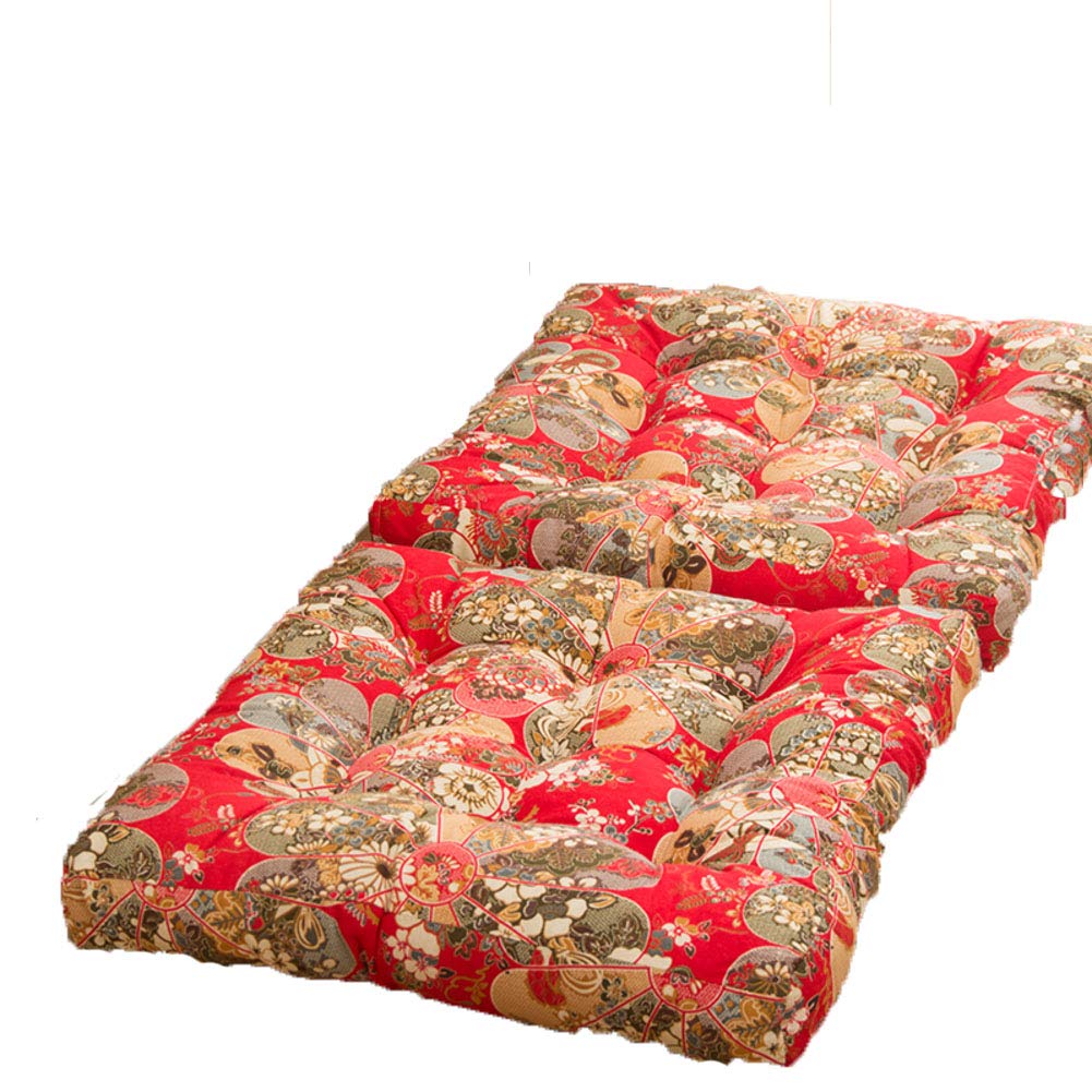 JIND Thickened Square Soft Seat Cushion,double-sided Chair Pad,cotton And Linen Chair Cushion For Office Wheelchairs Kitchen Chairs,set Of 2.-c 55 * 55cm(22x22inch)