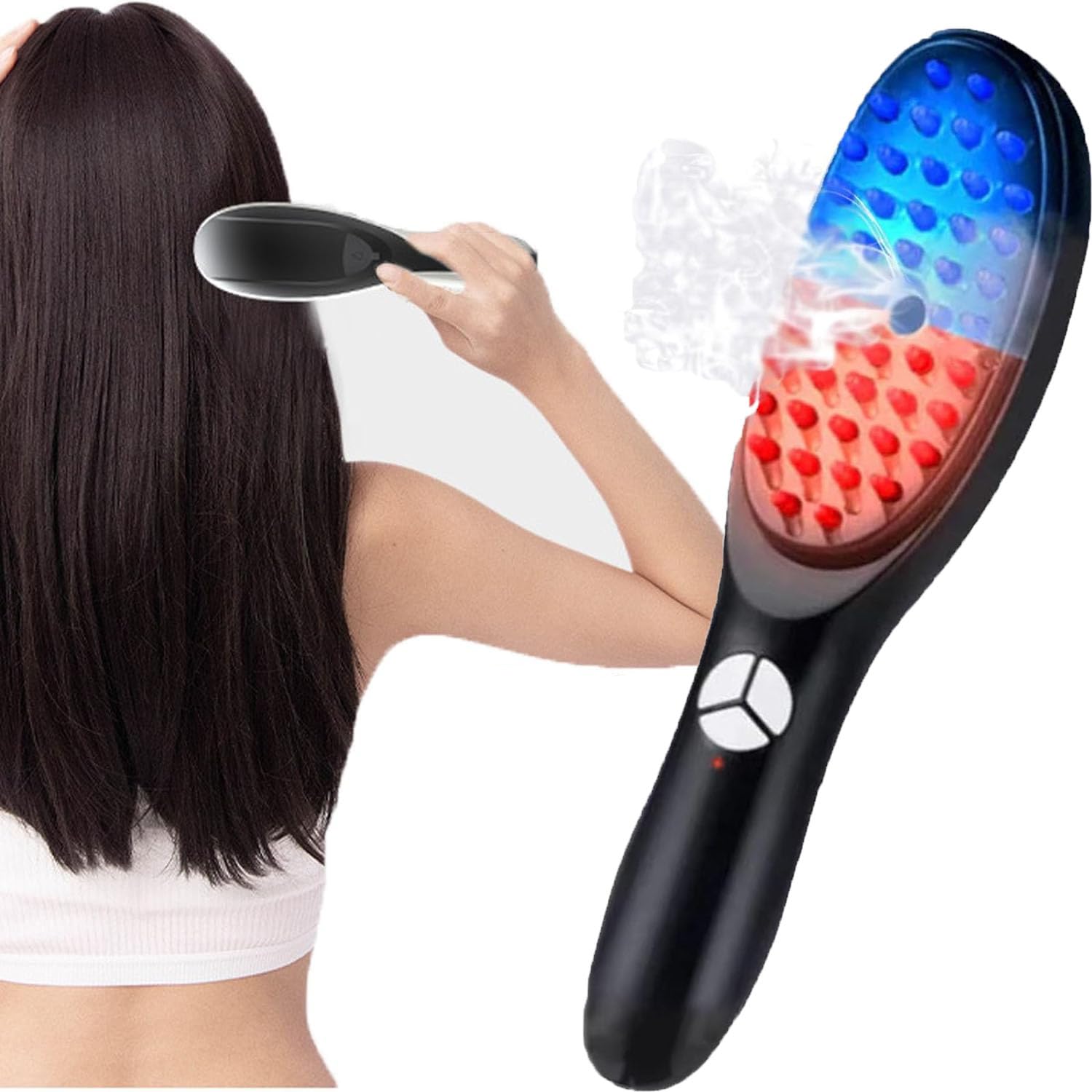 RePALY The Original Therabrush for Hair - Original Therabrush, Innovative Hair Restoring Brush, Premium Hair Growth Brush, Hair Restoration Tool with Steam, Vibrating Scalp Massager Comb (1Pcs)
