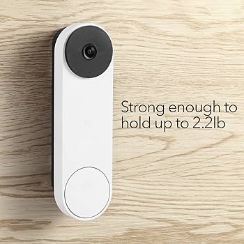 Google Nest Doorbell ＋ 保護カバー＋電源アダプター Wasserstein No Drill Mount For Google Nest Doorbell (battery