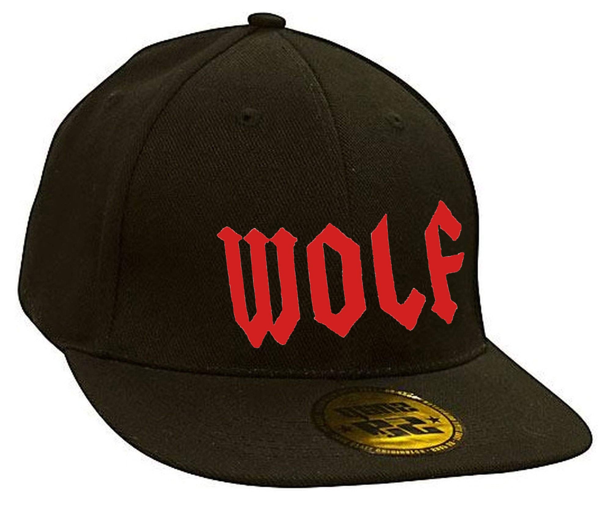 Morefaz Women's Wolf Black Red Casual Snapback Cap Baseball Boss Hat Hats Caps Adjustable La Stars Wolf (Wolf Black Red)