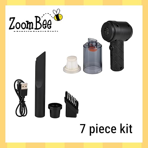 Miniatura 2 de Mini aspiradora de mano de 13 pulgadas, 120 W, potencia de succión de 12000 pa, inalámbrica, recargable, perfecta para polvo, pelo de mascotas,