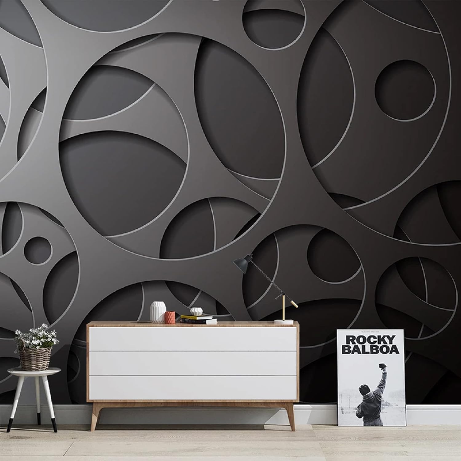 Carta Da Parati Peel And Stick 3D Motivo Geometrico Astratto 350(W)X256(H)Cm Carta Da Parati Murales Soggiorno Hotel Ristorante Hall Ingresso Sala Studio Sfondo Decorazione Murale Su Tela Auto-7192987
