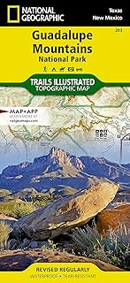 Guadalupe Mountains National Park Map (National Geographic Trails Illustrated Map, 203)