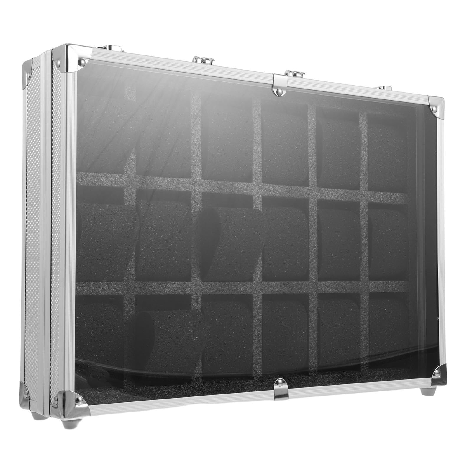 POPETPOP 18 Caja Aleación Compartimentos de de Aluminio con Relojes