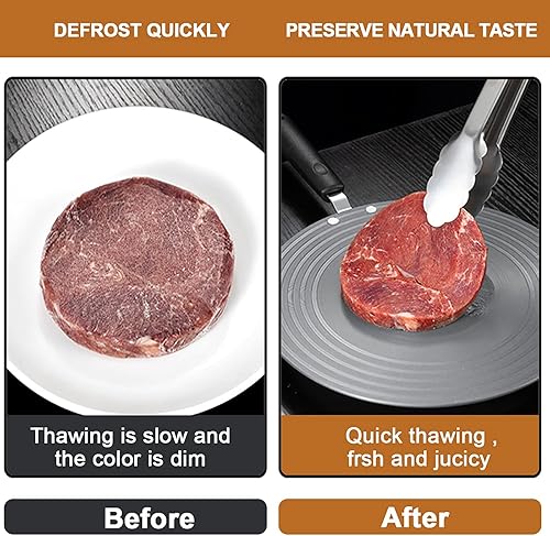 Miniatura 6 de AHOUGER Difusor de calor para estufa de gas, placa difusora de calor de 9.4 pulgadas con mango antiquemaduras, difusor de calor de rango superior de