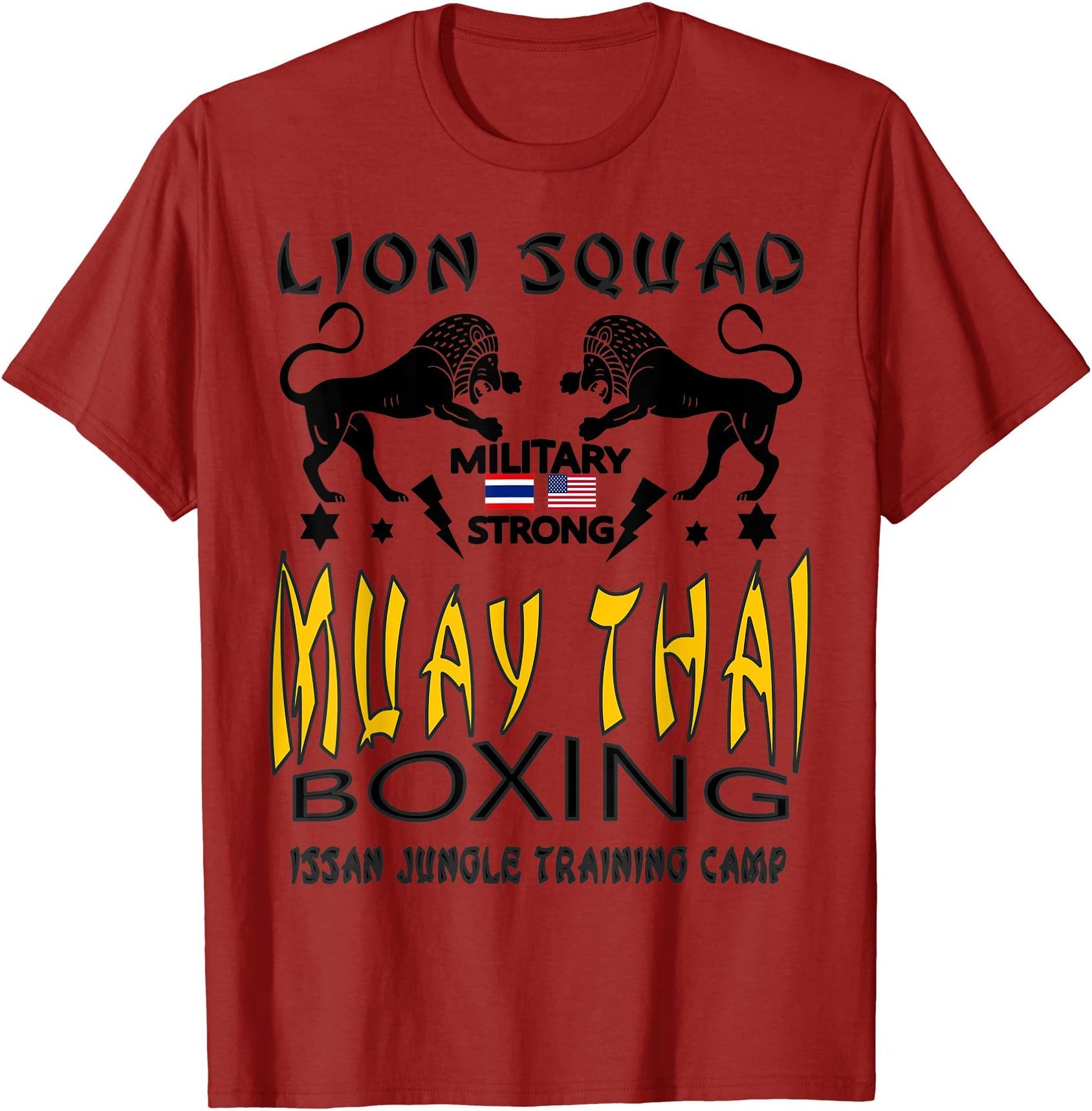 LION SQUAD THAILAND KICKBOXING MUAY THAI MMA TRAINING T-Shirt
