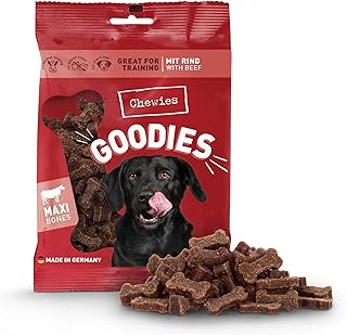 Chewies Hundeleckerli Training Maxi Rind Knöchelchen - 200 g - Hundesnacks zuckerfrei & mit hohem Fleischanteil - ideal als Trainings-Leckerli für Ihren Hund product image