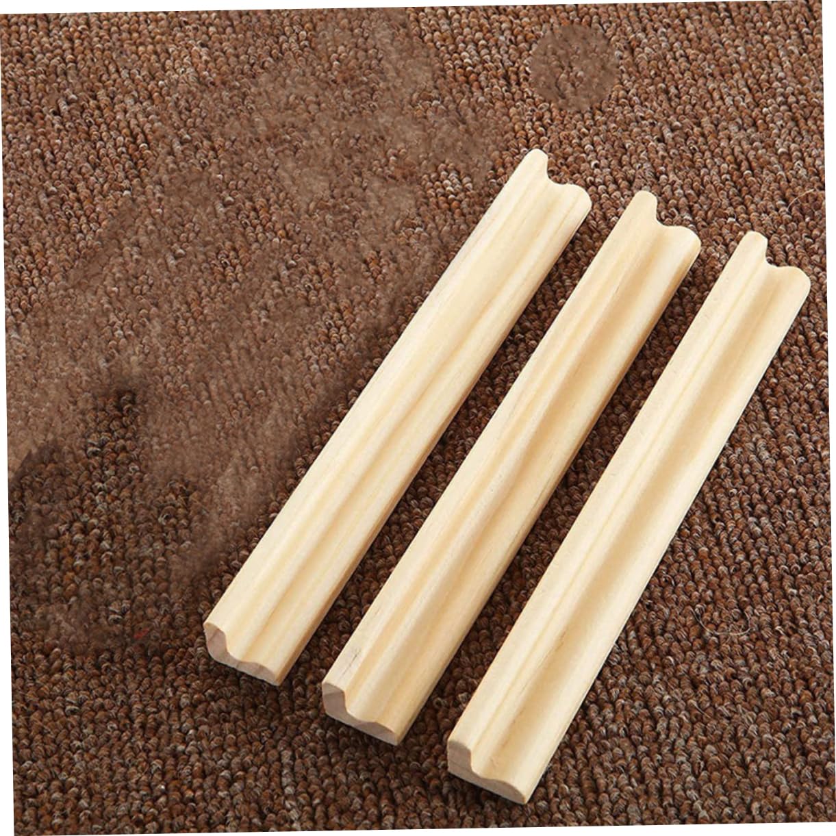 UPKOCH Bandejas de Madera para Dominó 6 Piezas Soporte para Tarjetero Combinación Libre para Desarrollo Manual en Hogar y Oficina
