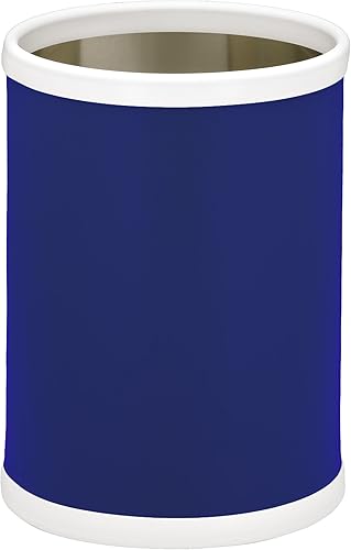 Kraftware Fun Colors - Cesta de basura redonda, 11 pulgadas, color azul rey