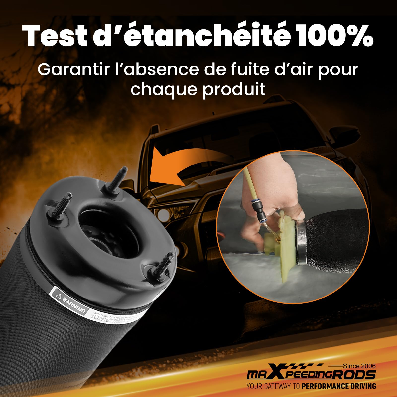 maXpeedingrods Suspension pneumatique pour Mercedes M ML GL W164 X164 | Pour Mercedes-Benz Classe GL X164 2007–2012, Classe ML W164 2006–2011, OE 1643206113, 1643206013, 1643205913, 1643205813