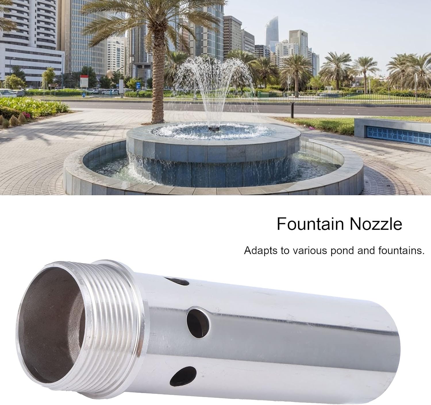 Fountain Nozzle, Stainless Steel Bubbling Spray Head Sturdy for Pond Fountains(1 inch dn25 Outer Wire Nozzle (Color : 1.5 Inch Dn40 Outer Wire)