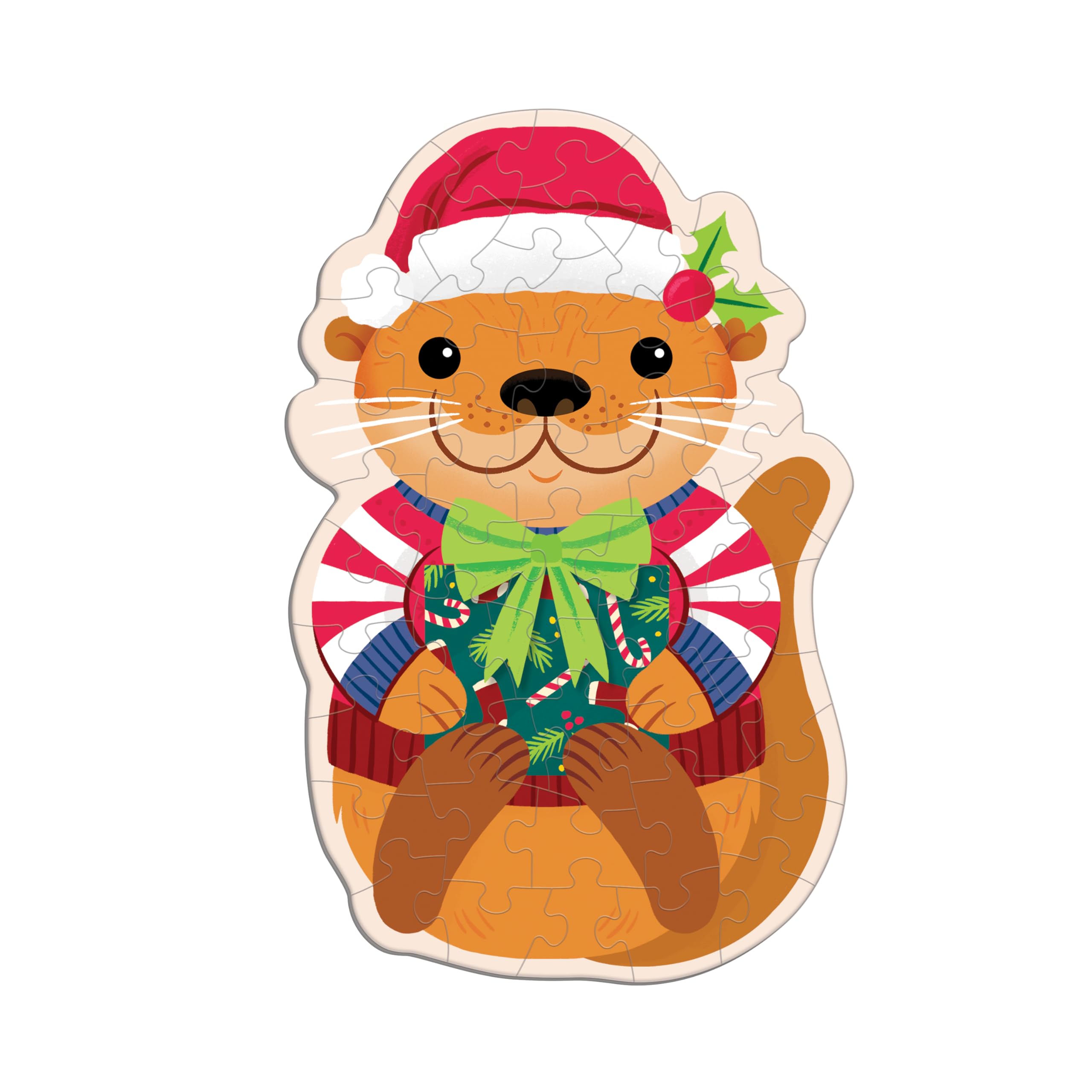 Mudpuppy Cinnamon Otter - 48 Piece Mini Scratch & Sniff Puzzle with Colorful and Fun Illustrations of A Otter and Scented Puzzle Pieces - Image 2