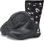 8 Fans Bottes en caoutchouc pour femmes, Bottes de pluie imperméables, Botte de travail durable légère pour la pêche agricole Jardinage