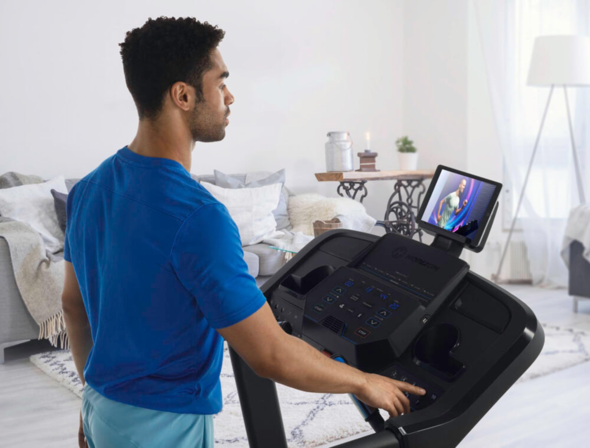 Horizon Fitness 5.0AT Laufband mit Quick Dial Steuerung für Steigung und Geschwindigkeit
