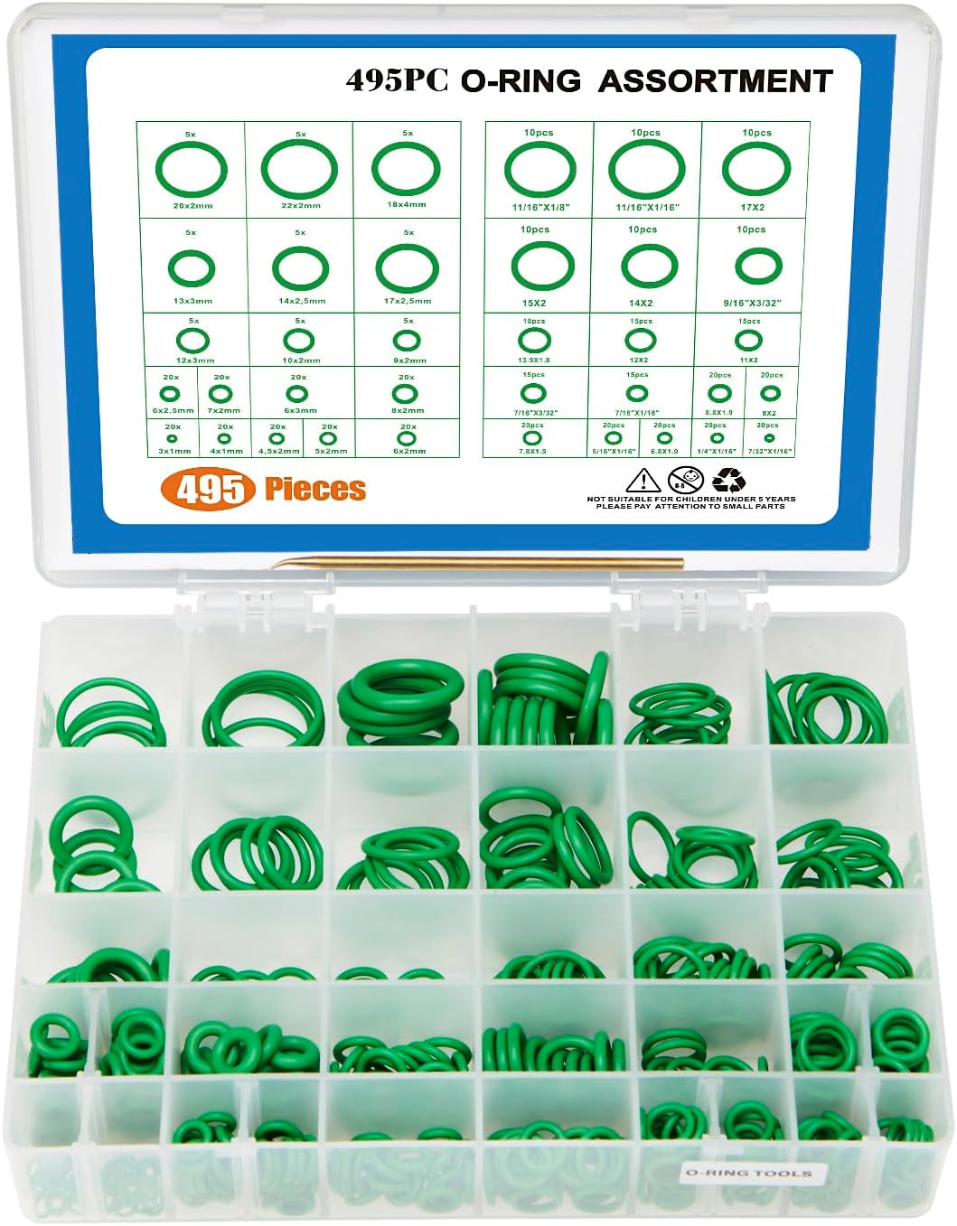 Rubber ORing Car Auto Vehicle Repair Air Conditioning Compressor Seals