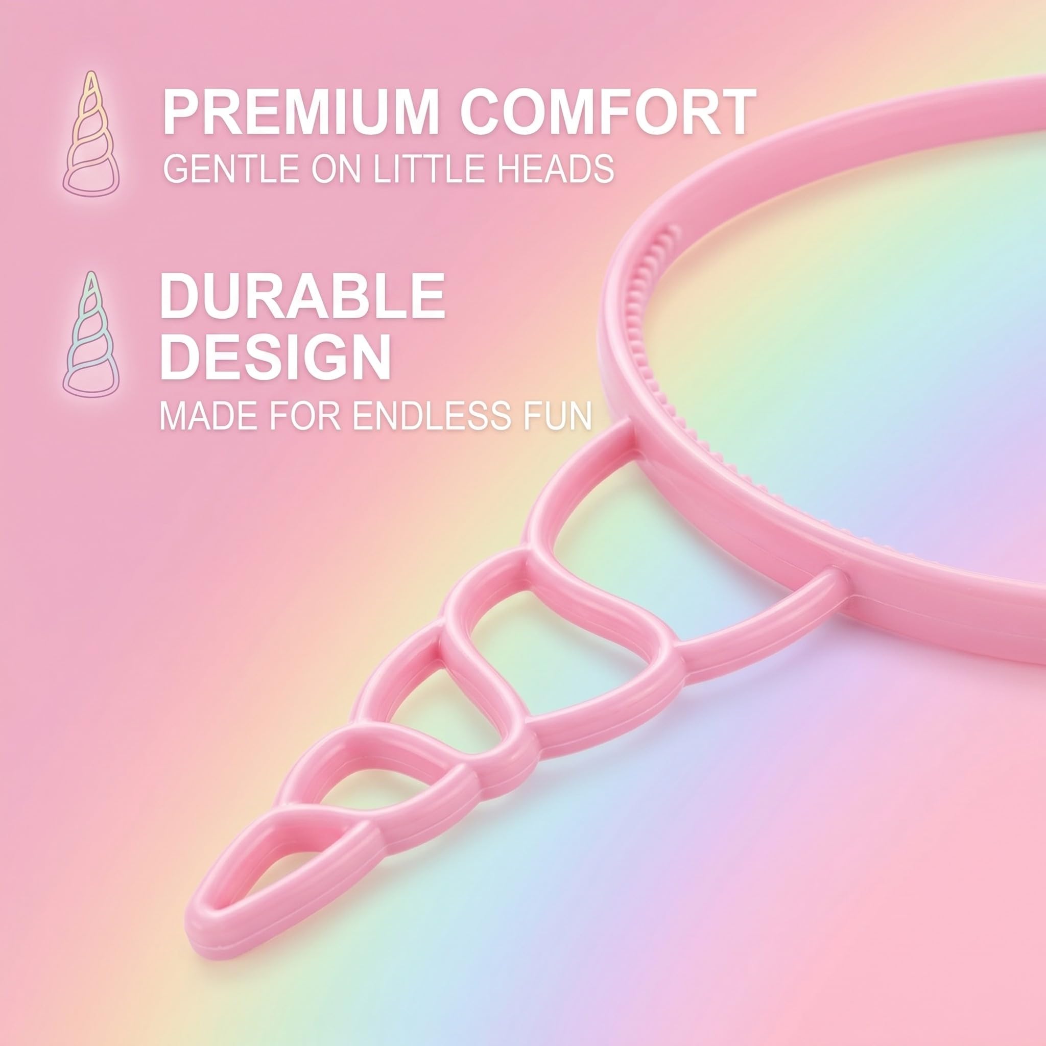 6 Piezas Diadema Unicornio Niña, Diademas con Cuerno y Orejas Brillantes para Fiestas de Cumpleaños, Disfraz Unicornio Niña Accesorios para el Pelo y Decoración de Carnaval