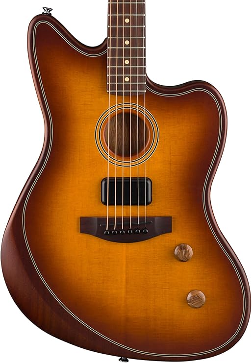 Fender Acoustasonic Standard Jazzmaster Acoustic-electric Guitar - Honey Burst