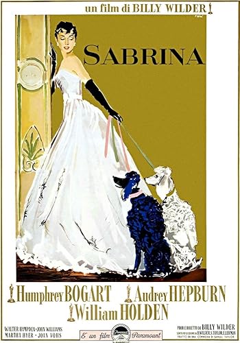 Posterazzi EVCMCDSABREC023HLARGE Sabrina Audrey Hepburn 1954 - Póster de película Masterprint, 24 x 36